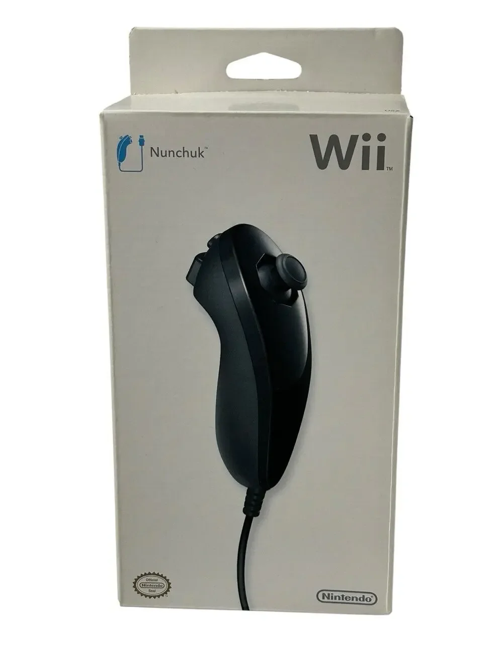 Nintendo Wii Nunchuk Controller 2009 Black Wired New In Box NIB Factory Sealed